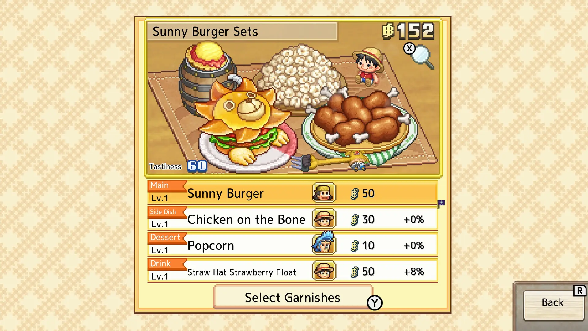 Official Steam screenshot of a cooking menu in Grand Gourmet